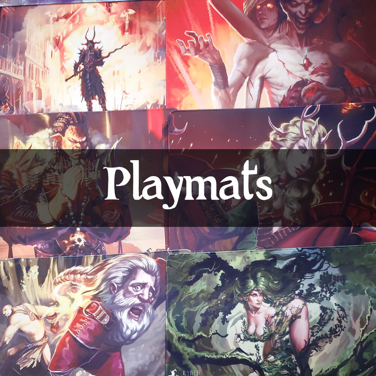 Tabletop Gaming Playmats Fantasy, Cyberpunk and Custom Characters