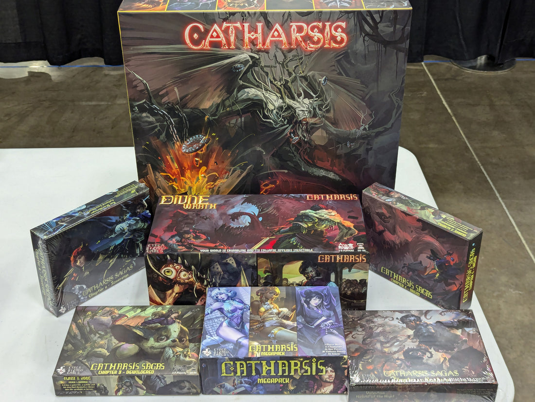 Catharsis Board Game - Solo and Cooperative Dice Rolling Adventure